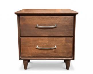 046 16midcenturymodernwalnuttwodrawernightstand