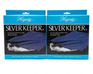 247 262pairhagertysilverkeeperzipperedhollowarebags
