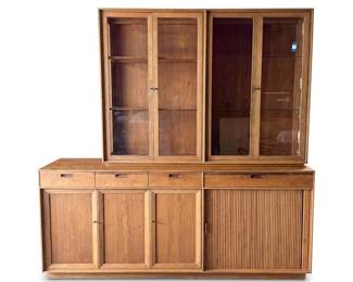019 104midcenturymodernwalnutchinacabinetcredenza