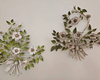 Italian mid century metal work sconces