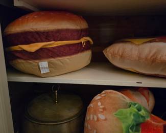 Dreaming of cheeseburgers! We have pillows!