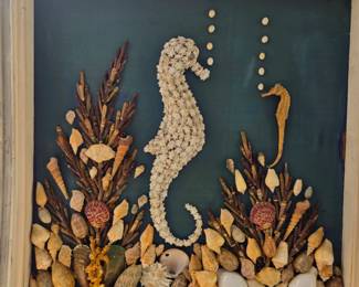 Kitsch seashell art