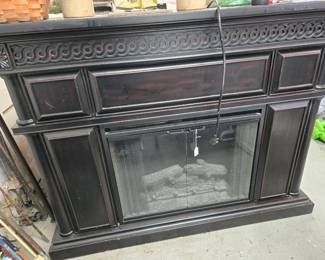 Artificial fireplace. Works!