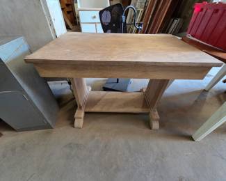 oak library table