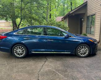 2015 Hyundai Sonata     Sport Limited Sedan  4-Cylinder.  2.4 Liter Auto, 6-Spd w/Shiftronic & Drive Mode Select Drivetrain: FWD *Original Owner *Garage Kept *Meticulous  *Only 99,500 miles *Blue Exterior *Leather Tan Interior *Heated seats *Air conditioned seats *Panoramic Sun roof   and much more features!