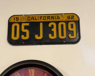 1942 California license plate 