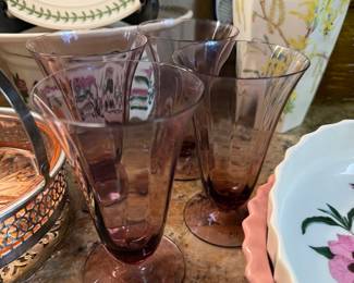 Amethyst glassware 