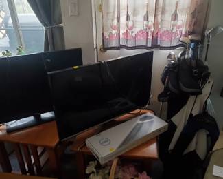 TVs, golf clubs