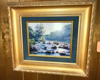  MARK KEATHLEY PAINTING - GORGEOUS FRAME!
