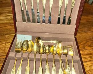 JAPAN GOLD-TONE FLATWARE
