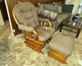 BEAUTIFUL BEST GLIDER & OTTOMAN