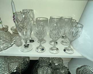 BEAUTIFUL CZECH BOHEMIAN STEMWARE