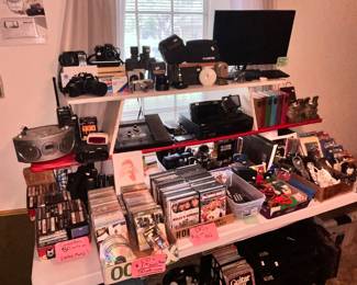 CAMERAS, ELECTRONICS, DVD'S, OFFICE SUPPLIES