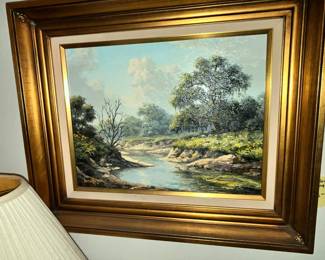 MARK KEATHLEY PAINTING ON CANVAS