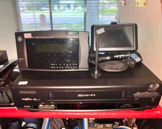 GE WQEATHER RADIO, MAGNAVOX VCR, MORE
