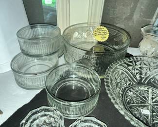 5PC GLASS SALAD SET