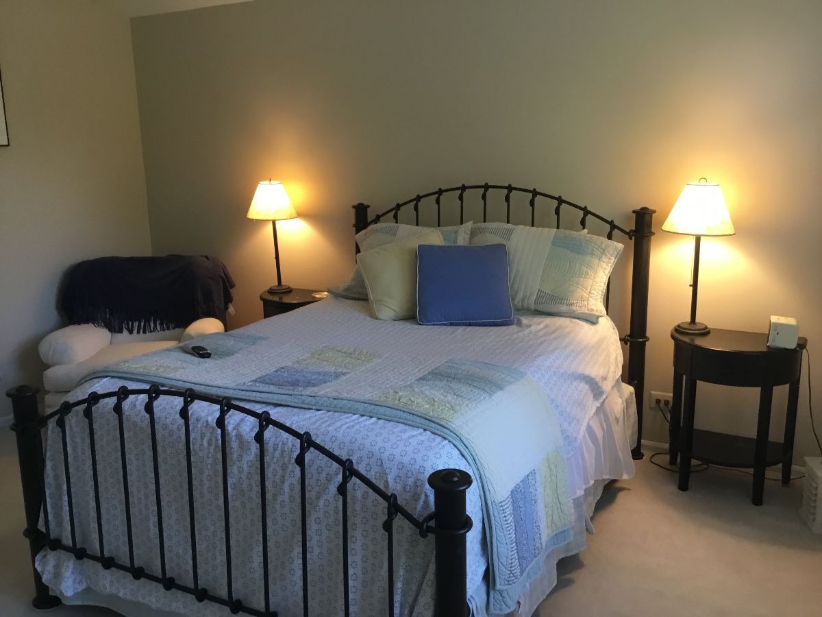 Queen size iron bed