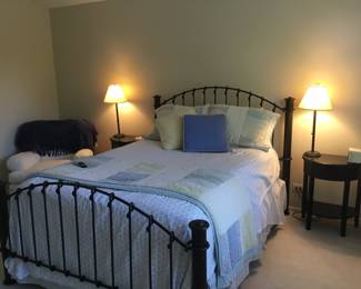 Queen size iron bed