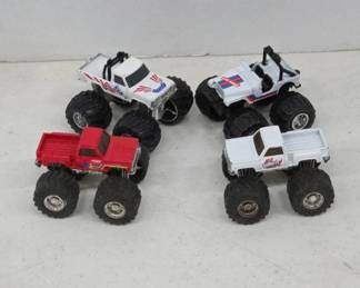 Toy Monster Trucks with Rubber Tires