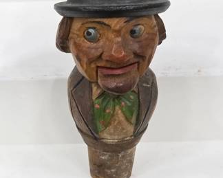 Hand-Carved Wood Bottle Stopper