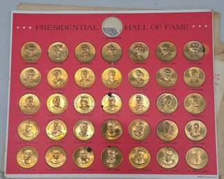 Presidential Hall of Fame Coin Set