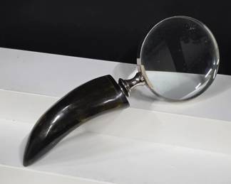 Magnifying Glass with Horn Handle