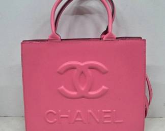 Pink Faux Chanel Handbag