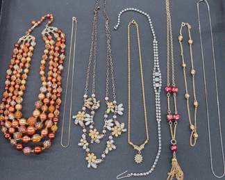 Necklaces with Various Embellishments