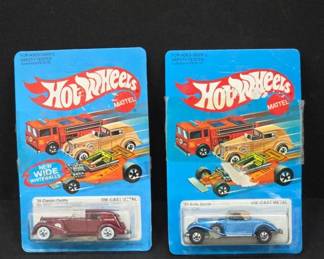 Hot Wheels Classic Caddy and Rolls Royce Unpunched
