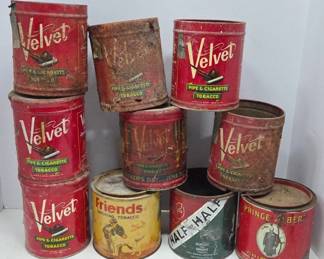 Velvet and Other Tobacco Cans