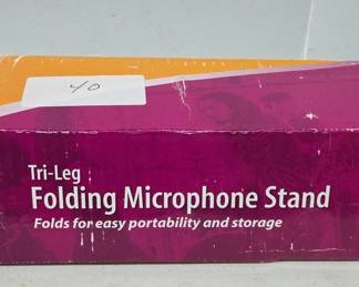 Tri-Leg Folding Microphone Stand