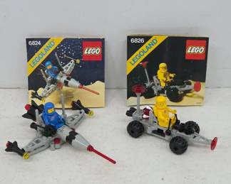 Lego Space 6824 and 6826 Sets w Instructions