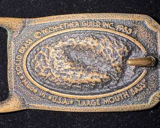 Large Mouth Bass Belt Buckle second image