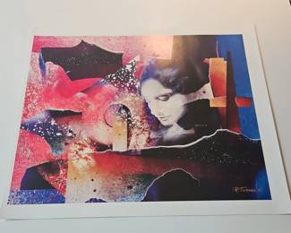 R. Turner Abstract Portrait Print