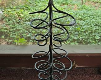 Wrought Iron Spiral Wine Rack