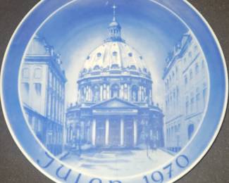Christmas Plate Marble Church