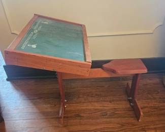 Vintage Childs Chalkboard School Desk third image