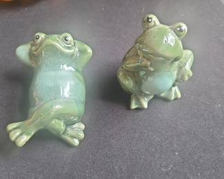 Ceramic Frog Figurines