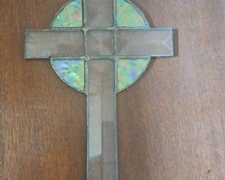 Stained Glass Celtic Cross Suncatcher