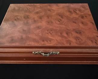 Powell Burl Wood Jewelry Box