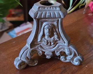 Ornate Metal Candlestick Base