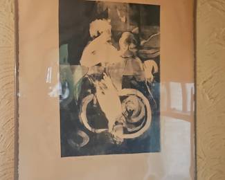 Abstract Lithograph by Joan Farrar