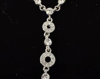 Monet Rhinestone YNecklace