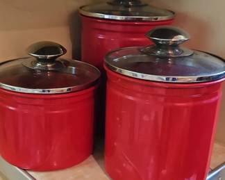 Red Canister Set