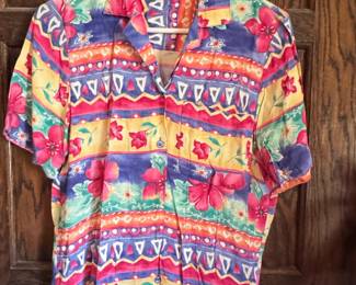 Alfred Dunner Petite Floral Print Shirt