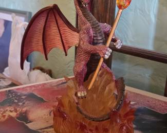 Dragon with Torch Figurine
