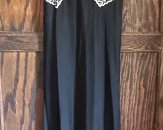 Vintage Black Lace Nightgown