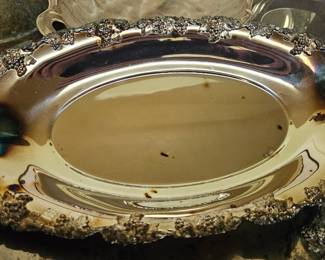 Grapevine Silver Plated Serving Dish