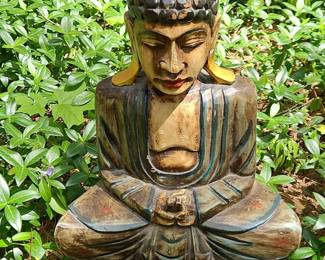 Carved Wooden Buddha Statue