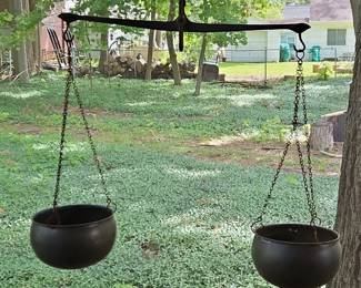 Hanging Scale with Cauldrons